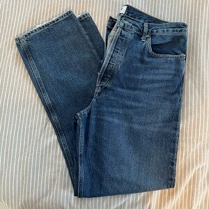 Agolde Classic 90s Pinch Waist Blue Denim Jeans